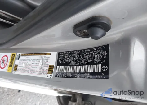 2004 Toyota Prius z USA, uszkodzony, nr VIN JTDKB20U840093681